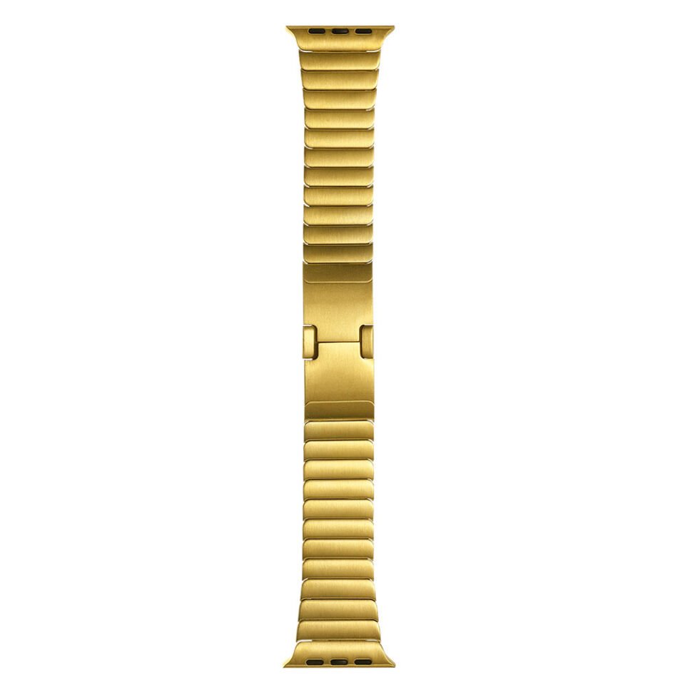Apple Watch 2/3/4/5/6/7/8/se/ultra 49mm 44mm 45mm 42mm Metal Kordon Çizgi Tasarım (KRD-82) Siyah