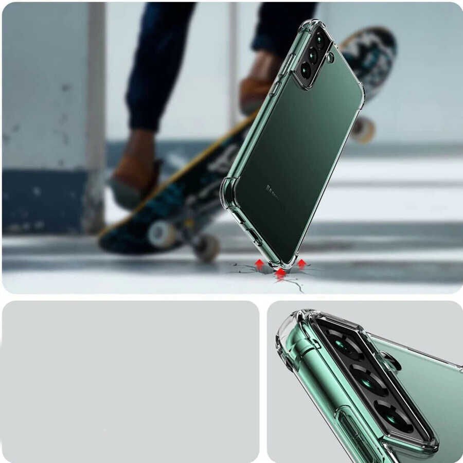Samsung Galaxy S22 Plus Kılıf HEPTEKİLETİŞİM Kamera Korumalı Nitro Anti Shock Silikon