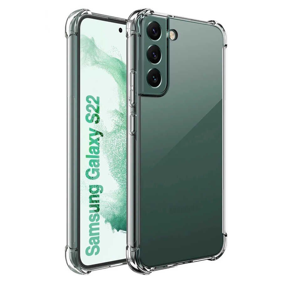 Samsung Galaxy S22 Kılıf HEPTEKİLETİŞİM Kamera Korumalı Nitro Anti Shock Silikon