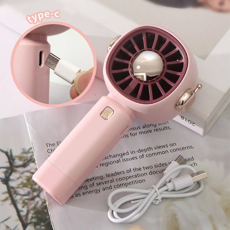 Mini Vantilatör Portatif Soğutucu Fan (ZB102) Lila