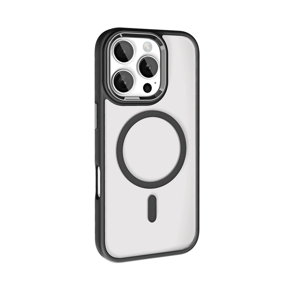 Apple iPhone 16 Pro Max Kılıf Wireless Şarj Özellikli HEPTEKİLETİŞİM Krom Magsafe Silikon Kapak