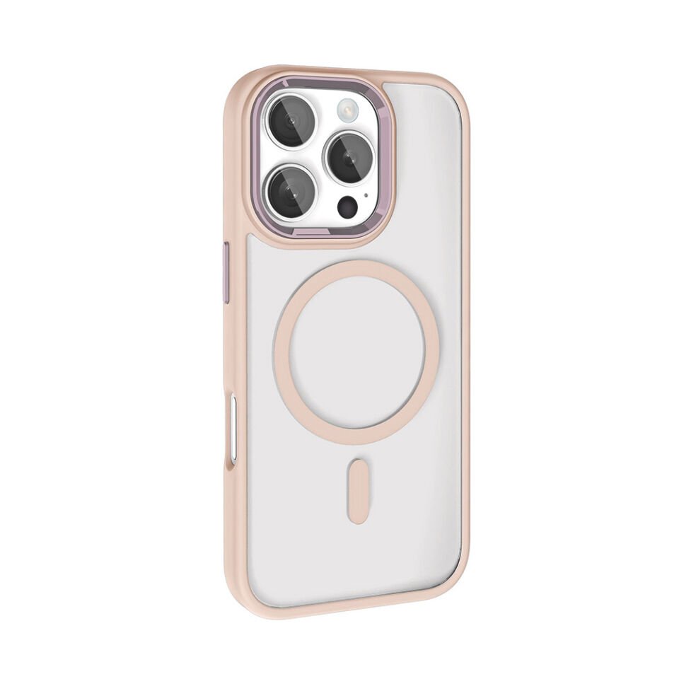 Apple iPhone 16 Pro Max Kılıf Wireless Şarj Özellikli HEPTEKİLETİŞİM Krom Magsafe Silikon Kapak