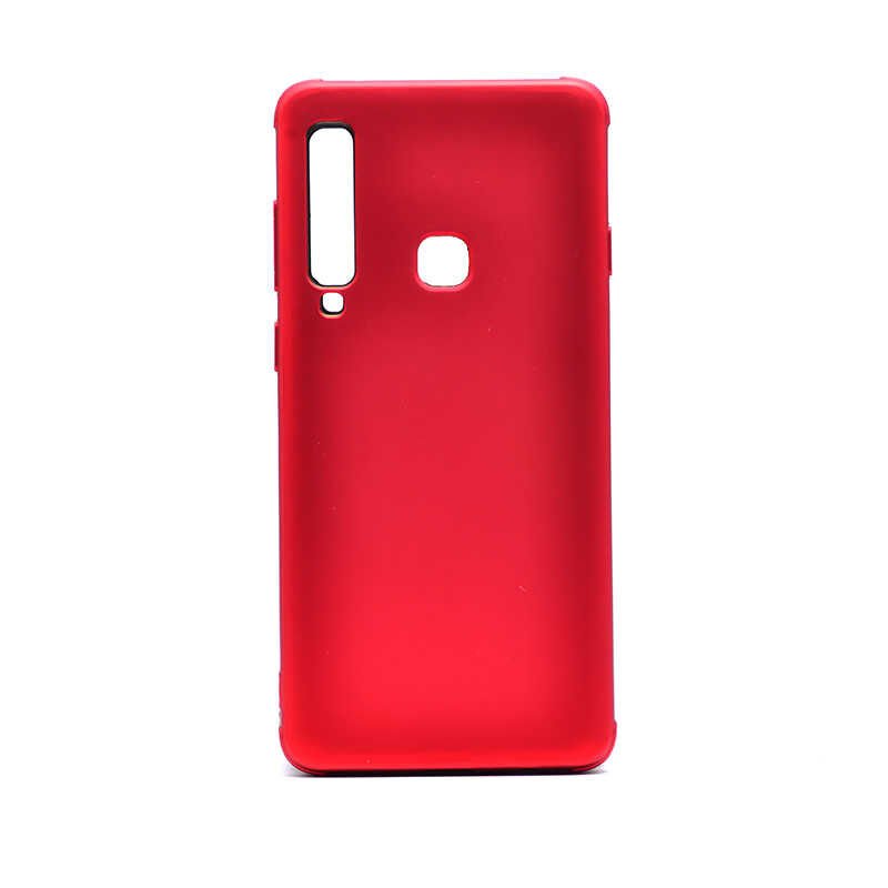 Samsung Galaxy A9 2018 Sililkon Mat Soft Yüzeyli Kapak (NEVA) Kırmızı