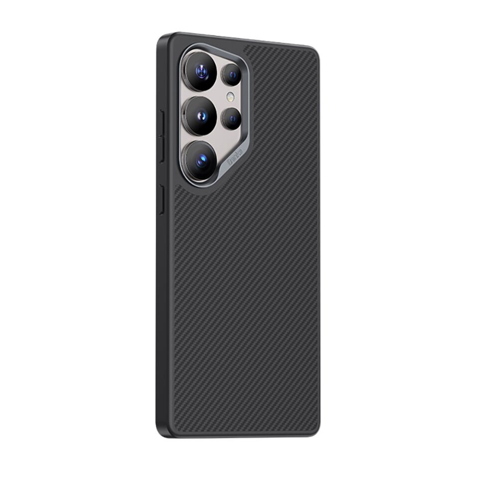 Samsung Galaxy S25 Ultra Kılıf Karbon Fiber Magsafe Şarj Özellikli Benks Hybrid ArmorPro 600D Kevlar Kapak