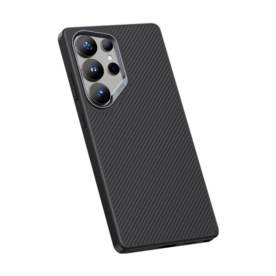 Samsung Galaxy S25 Ultra Kılıf Karbon Fiber Magsafe Şarj Özellikli Benks Hybrid ArmorPro 600D Kevlar Kapak