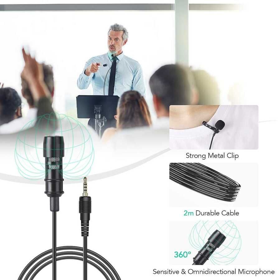 HEPTEKİLETİŞİM DC-C5 Canlı Yayın Yaka Mikrofon