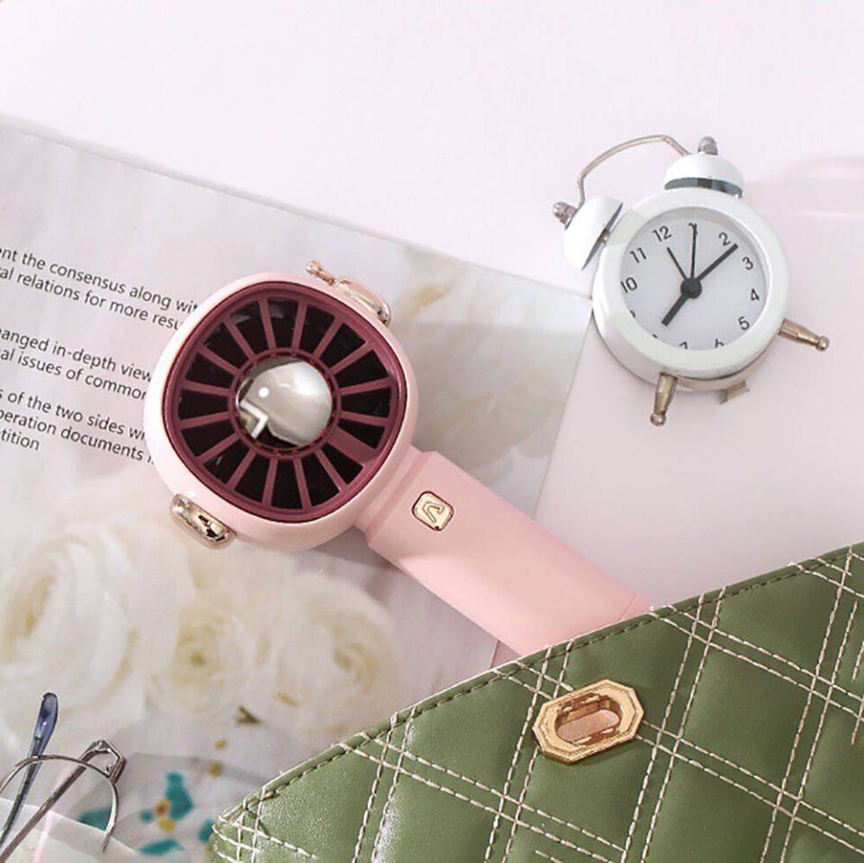Mini Vantilatör Portatif Soğutucu Fan (ZB102) Pembe