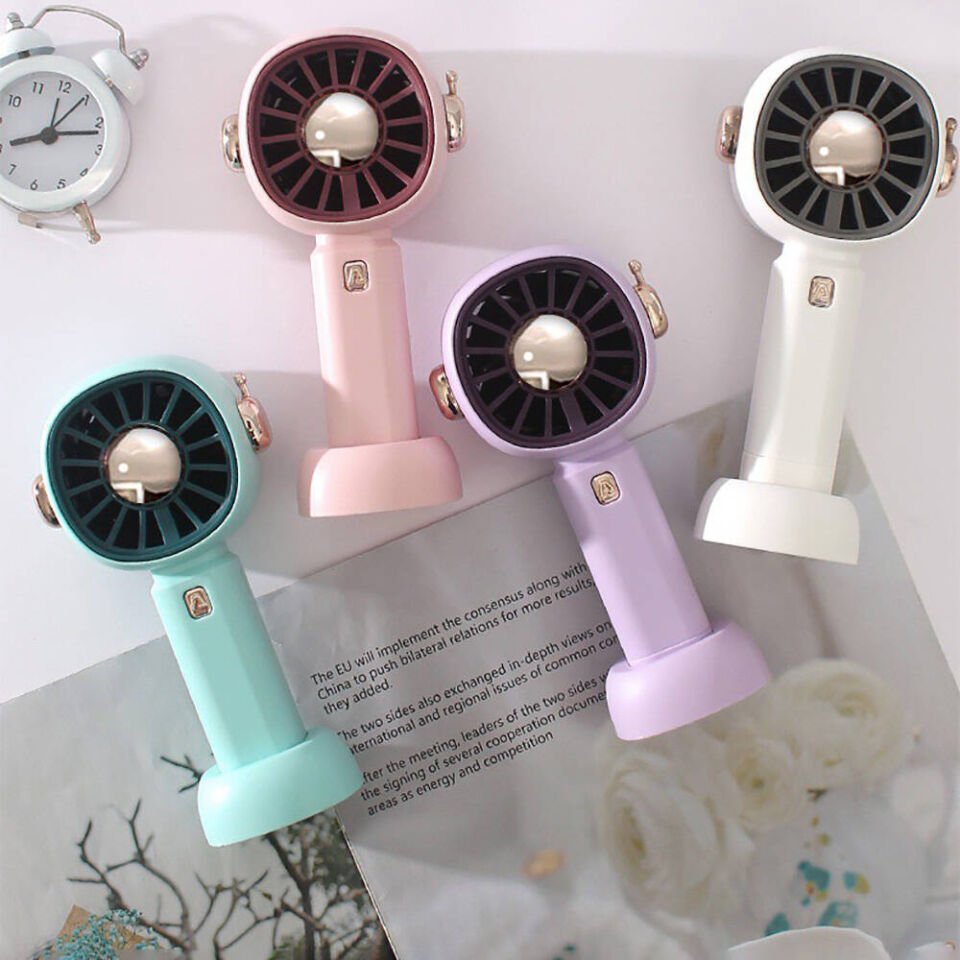 Mini Vantilatör Portatif Soğutucu Fan (ZB102) Pembe