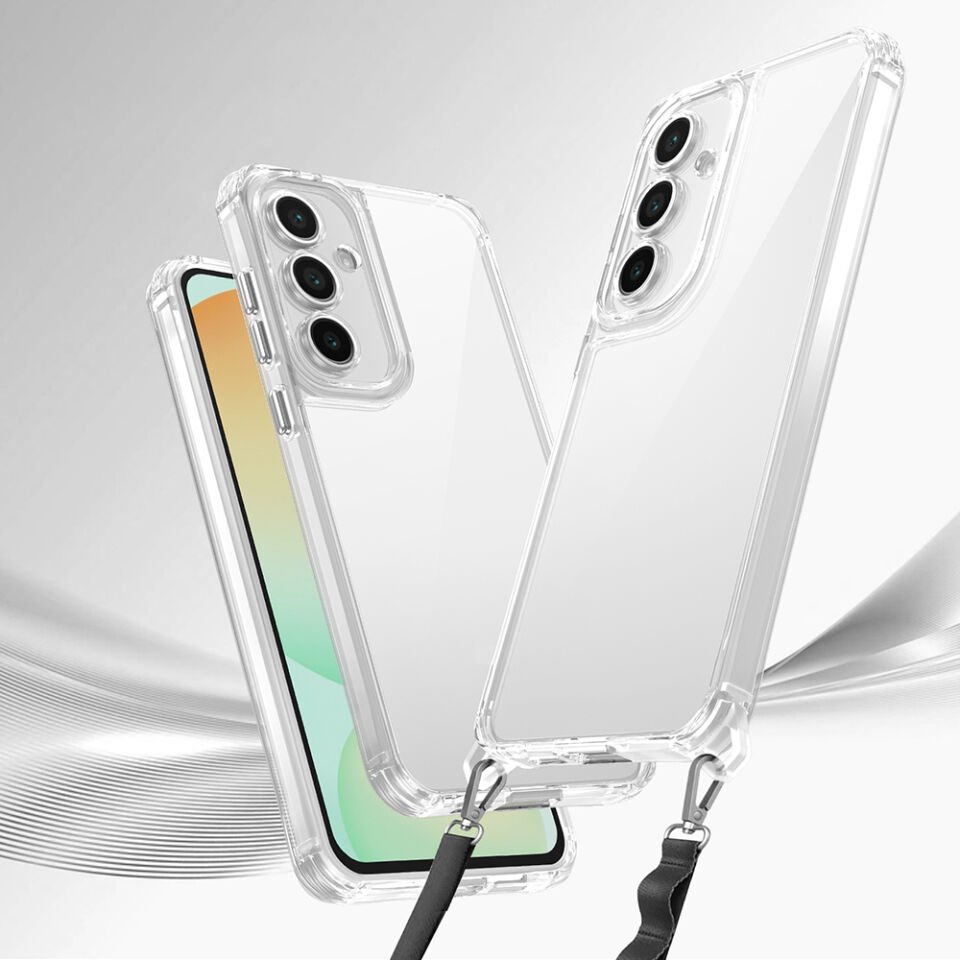 Galaxy A36 Kılıf Airbagli Takılabilir Askı Aparatlı HEPTEKİLETİŞİM Snap Silikon Kapak