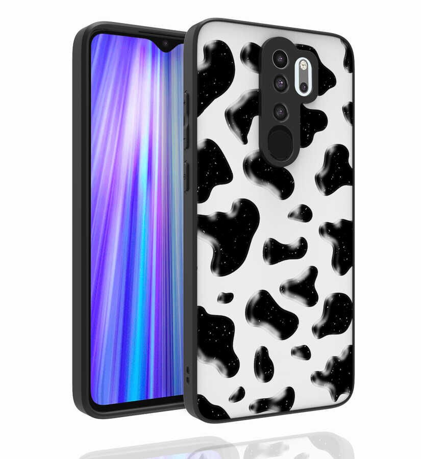 Xiaomi Redmi Note 8 Pro Kılıf Kabartmalı Kamera Korumalı Desenli Darbe Emici Renkli Kapak (Nora) NO2