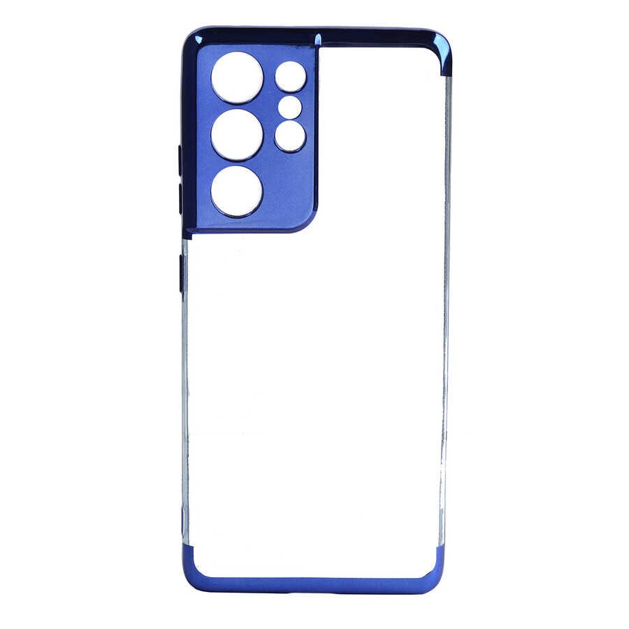 Galaxy S21 Ultra Kılıf HEPTEKİLETİŞİM Dört Köşeli Lazer Silikon Kapak