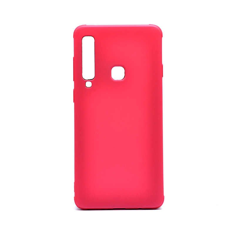 Samsung Galaxy A9 2018 Sililkon Mat Soft Yüzeyli Kapak (NEVA) Pembe