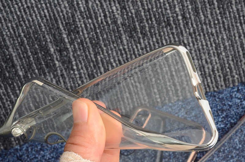 Alcatel 1S Kılıf HEPTEKİLETİŞİM Dört Köşeli Lazer Silikon Kapak