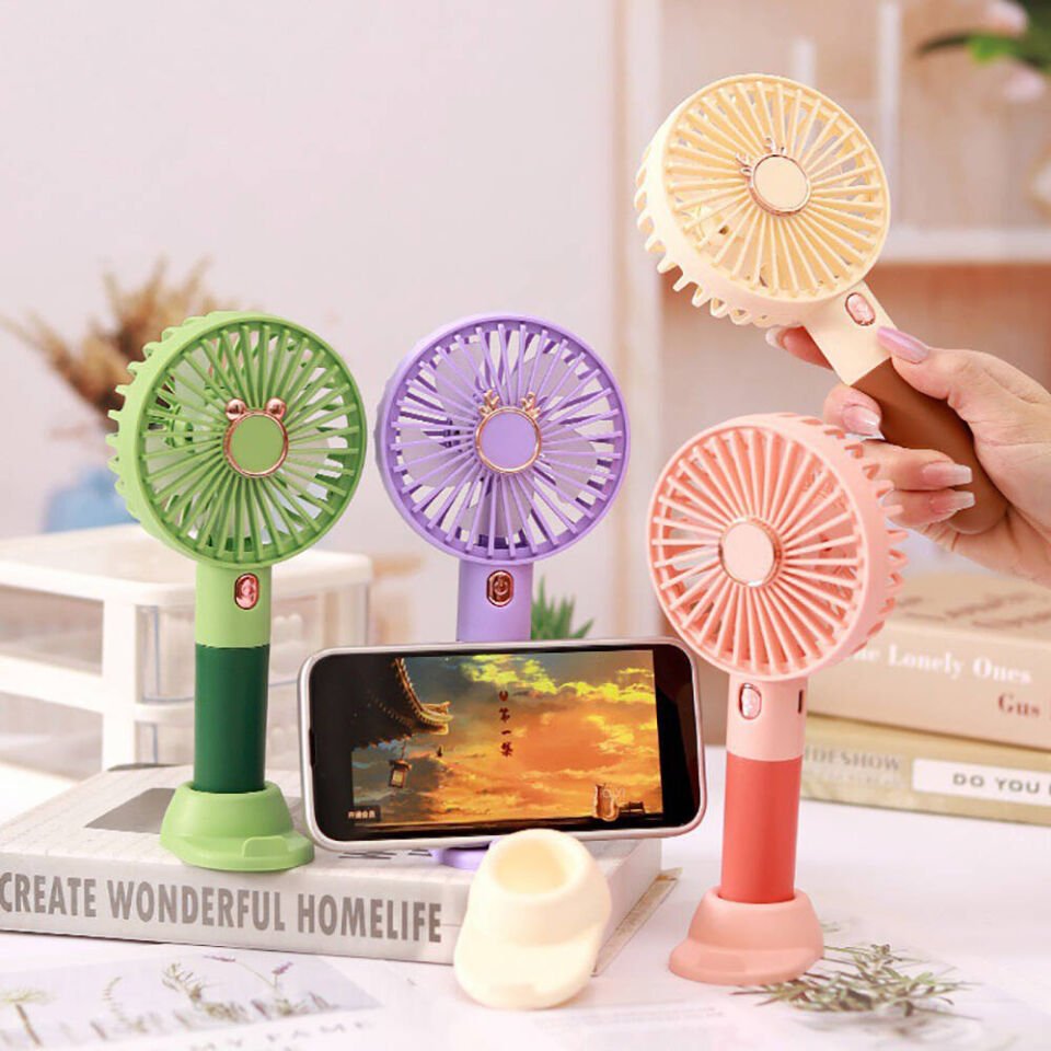 Mini Vantilatör Portatif Soğutucu Fan (ZB122) Yeşil