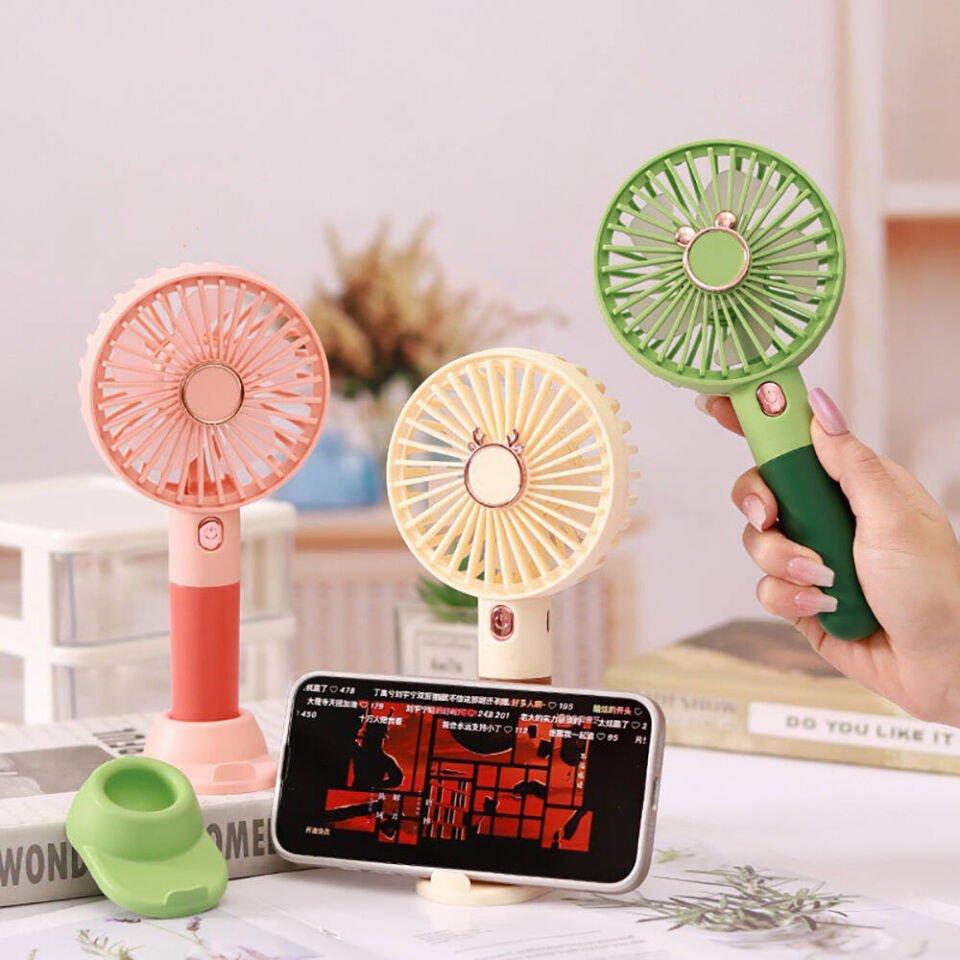 Mini Vantilatör Portatif Soğutucu Fan (ZB122) Yeşil