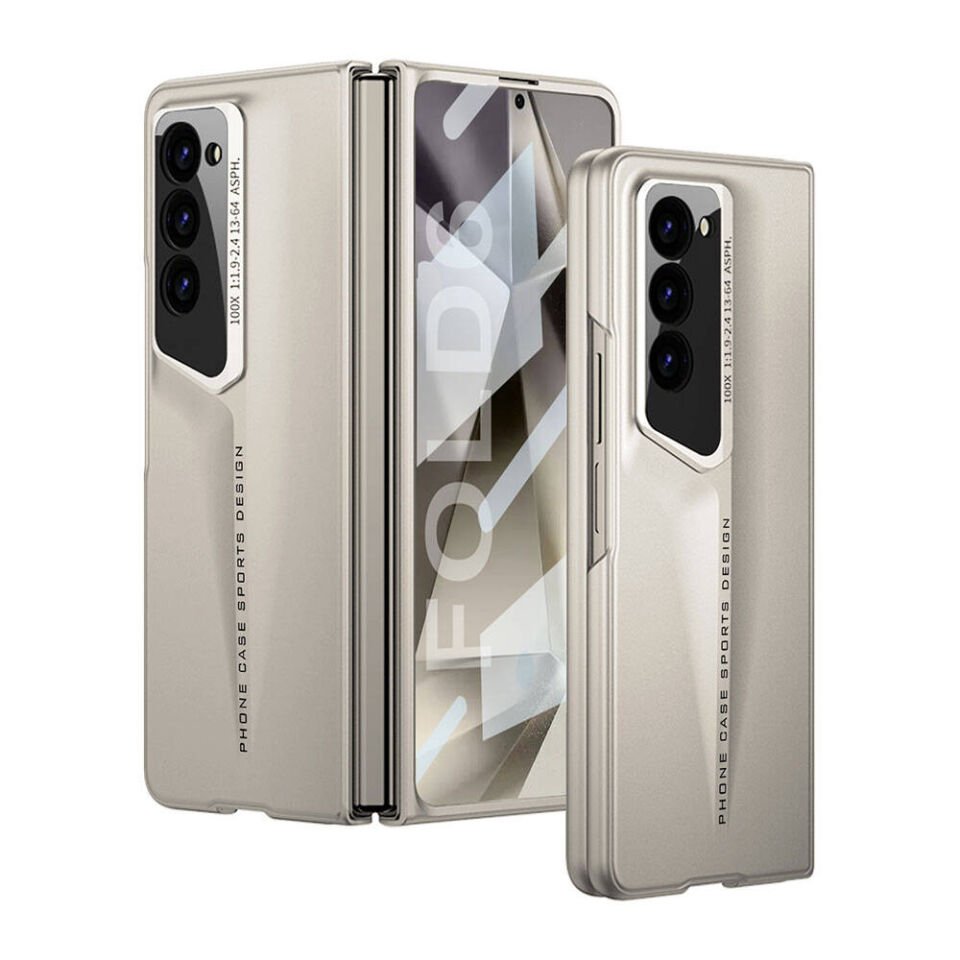 Samsung Galaxy Z Fold 6 Kılıf Ultra İnce Kamera Korumalı Sert Rubber Kapak (Procase) Titanyum-Gri