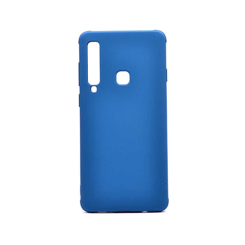 Samsung Galaxy A9 2018 Sililkon Mat Soft Yüzeyli Kapak (NEVA) Petrol Mavi