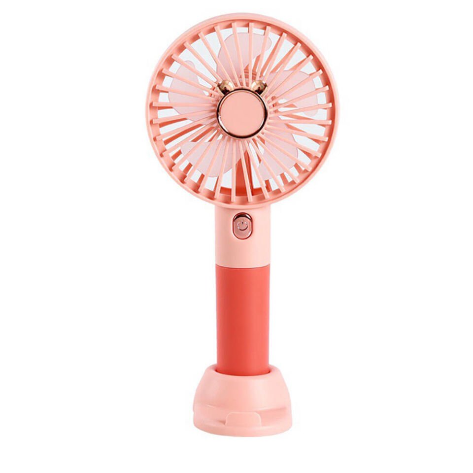 Mini Vantilatör Portatif Soğutucu Fan (ZB122) Pembe