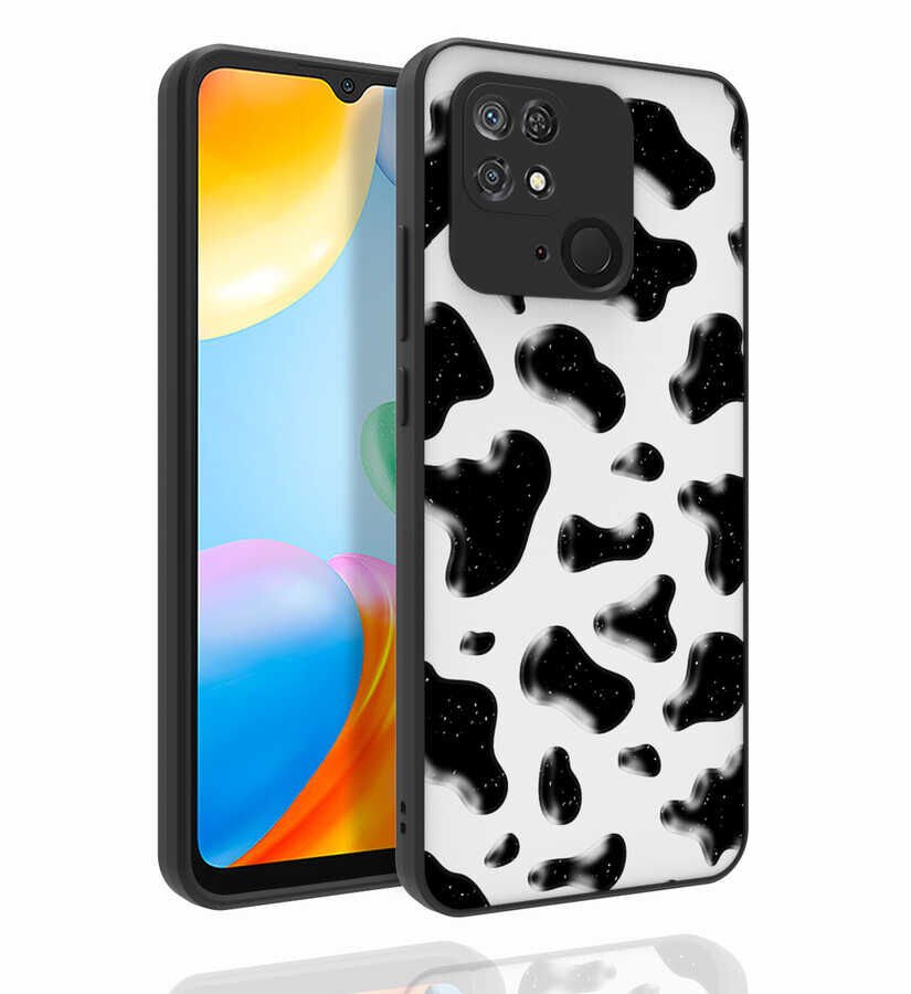 Xiaomi Redmi 10C Kılıf Kabartmalı Kamera Korumalı Desenli Darbe Emici Renkli Kapak (Nora) NO2