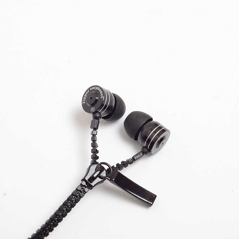 Yüksek Kalite ve Ses Performanslı Kulaklık (Zipper Fermuar 3.5mm Kulaklık) Beyaz