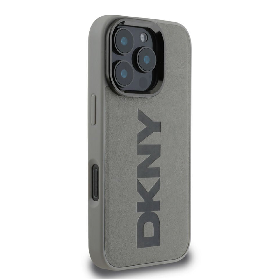 Apple iPhone 16 Pro Kılıf DKNY Orjinal Lisanslı Magsafe Şarj Özellikli PU Deri Plain Kapak