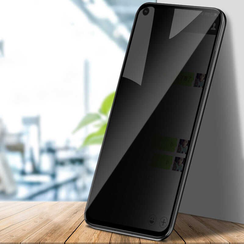 Huawei P40 Lite E HEPTEKİLETİŞİM New 5D Privacy Temperli Ekran Koruyucu