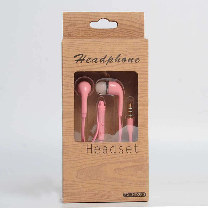 Yüksek Kalite ve Ses Performanslı Kulaklık (ZX-HD220 3.5mm Kulaklık) Pembe