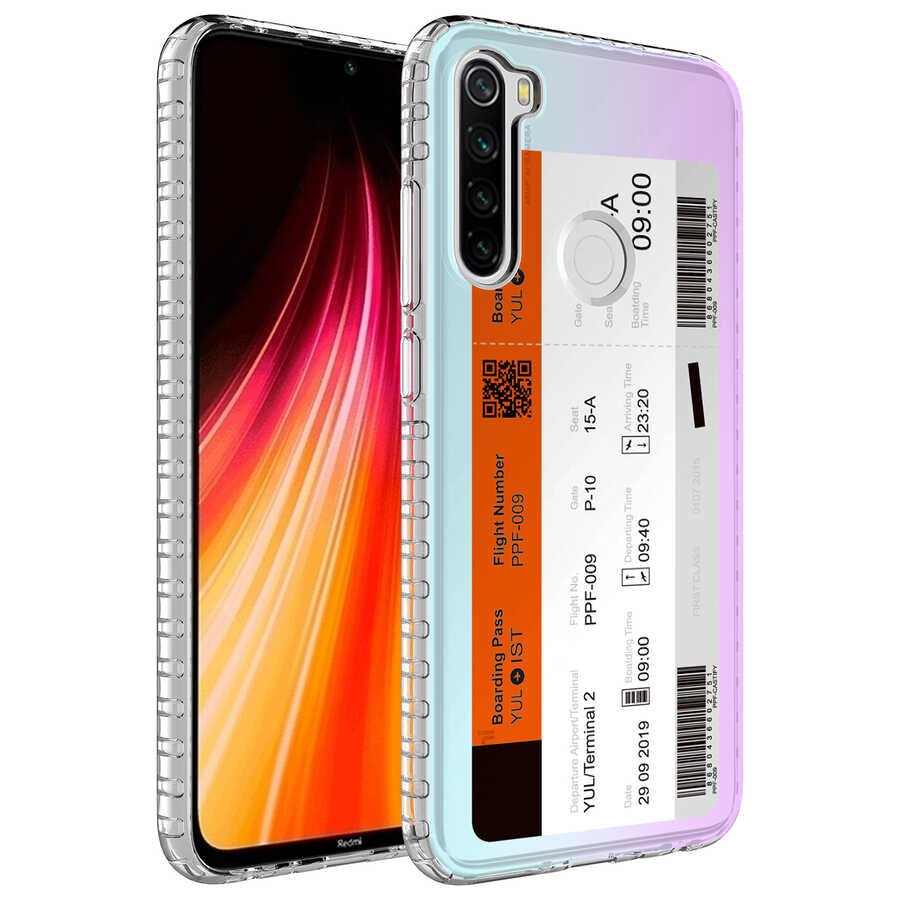 Xiaomi Redmi Note 8 Kılıf Kamera Çıkıntılı Airbag Kenarlı Darbe Emici Desenli Kapak (ELEGANS) NO1