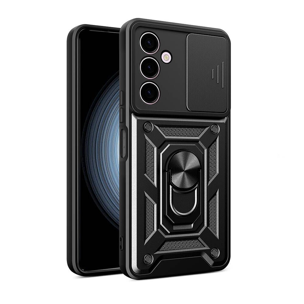 Samsung Galaxy A24 Kılıf Magnetik Standlı Kamera Korumalı HEPTEKİLETİŞİM Sürgülü Vega Kapak