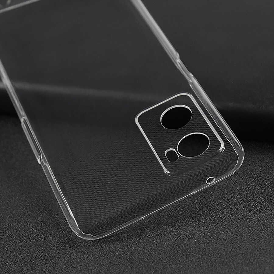 Oppo A76 Şeffaf Kılıf Yumuşak İnce Tasarımlı Kapak (SÜPER) Renksiz
