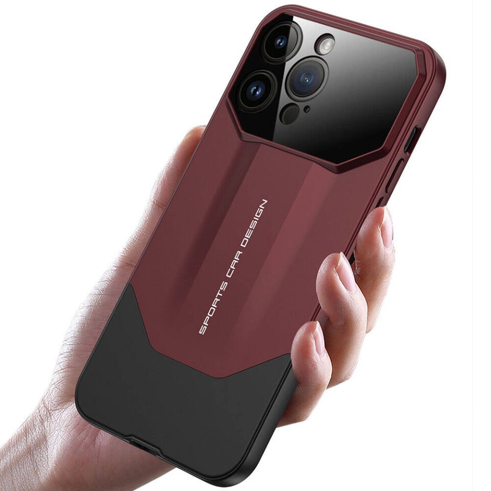 Apple iPhone 14 Pro Max Kılıf Çift Parçalı  Ays Pro İkili Görünümlü Şık Yüzey Kapak Siyah-Gri