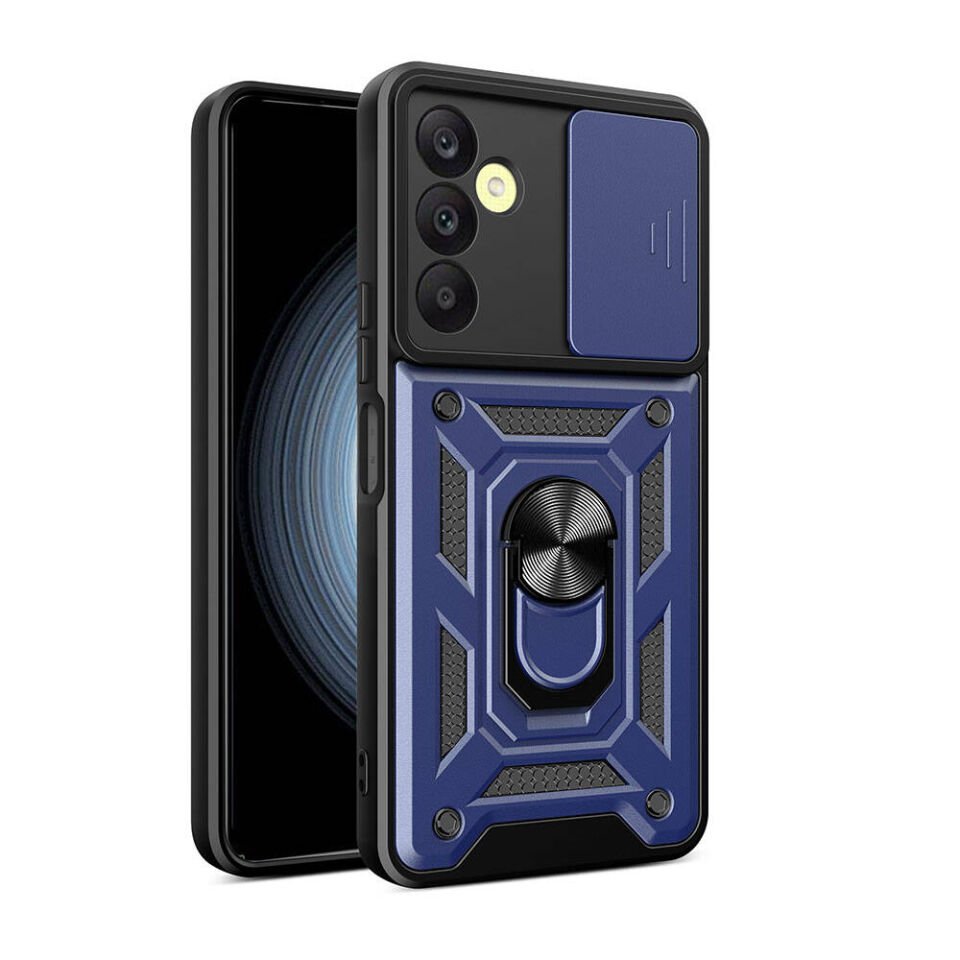 Samsung Galaxy A25 Kılıf Magnetik Standlı Kamera Korumalı HEPTEKİLETİŞİM Sürgülü Vega Kapak