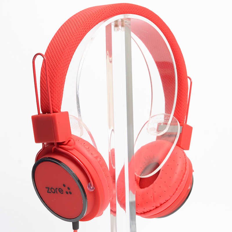 Hafif Portatif Kolayca Katlanıp Taşınabilir Dizayn Kulaklık (Y-6338 MP3 3.5mm Kulaklık) Kırmızı