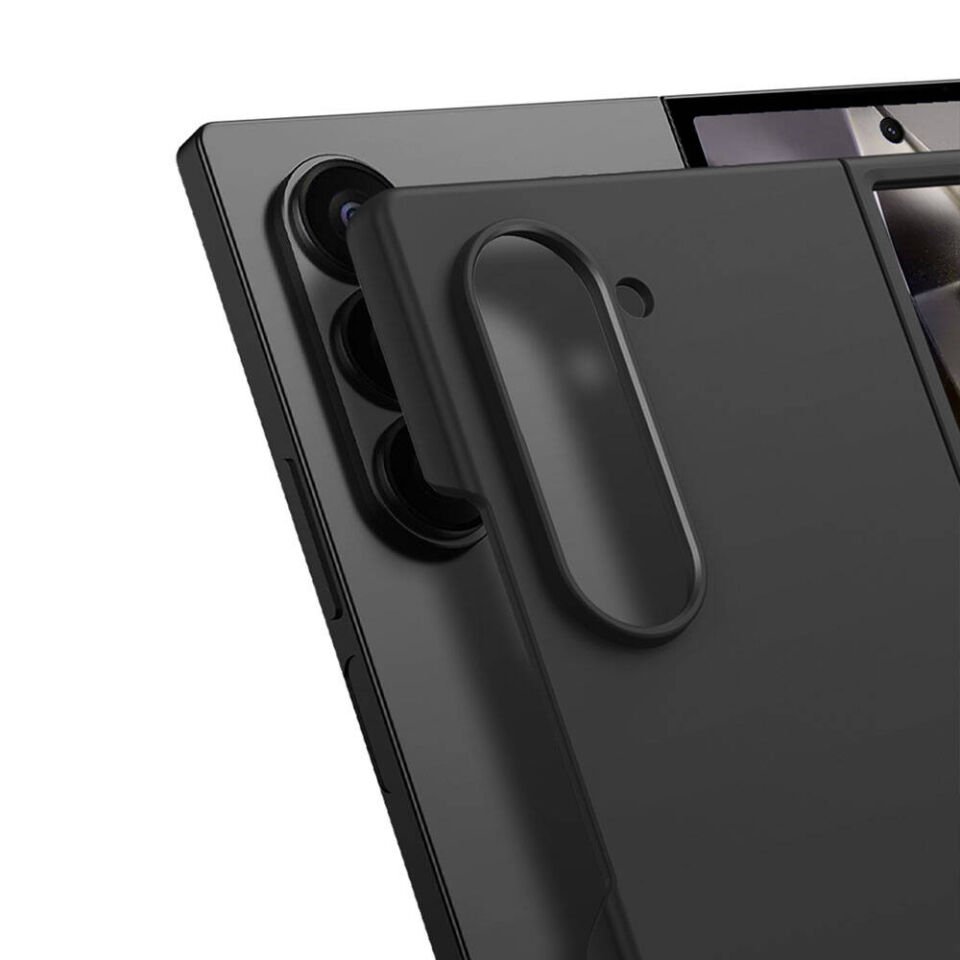 Samsung Galaxy Z Fold 6 Kılıf Sert Kıpta Mat Görünümlü Kapak Mavi