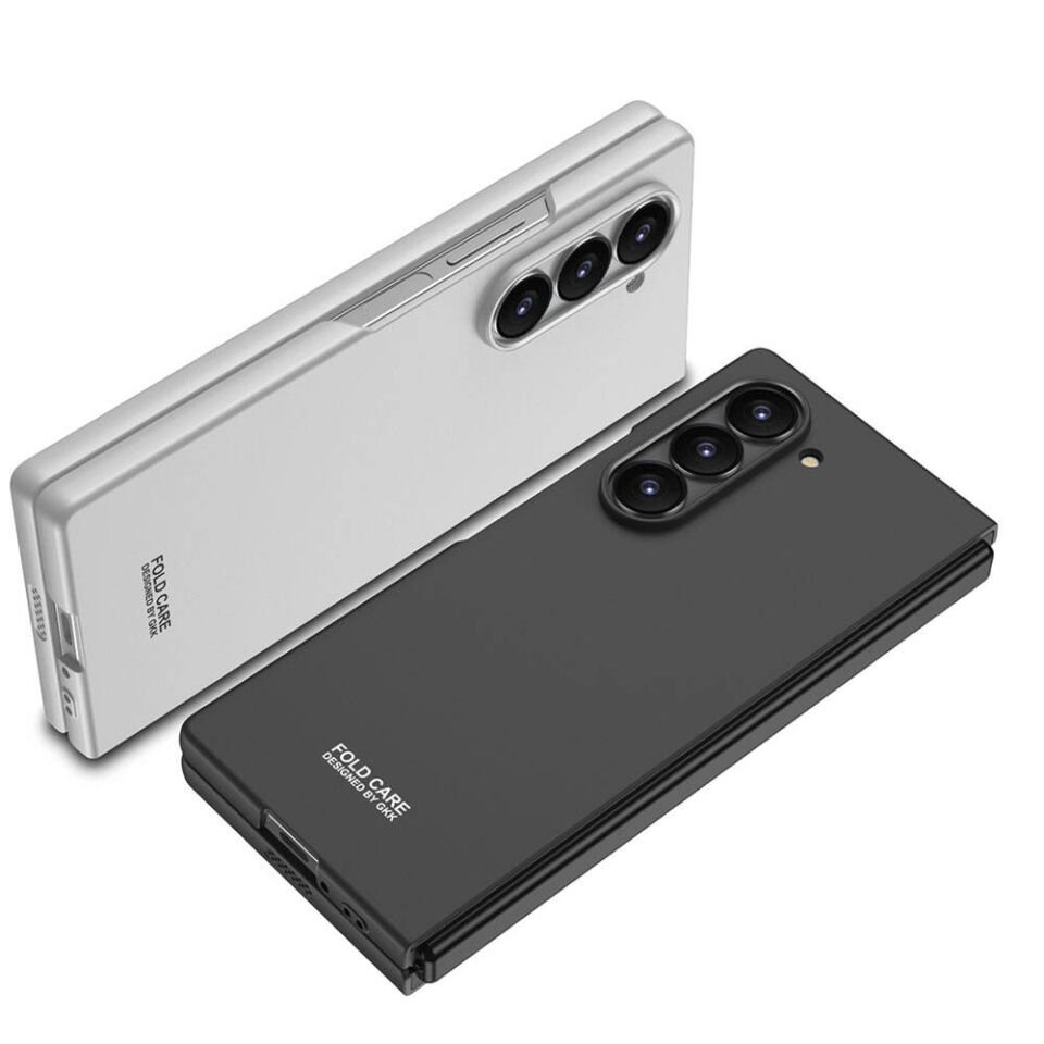 Samsung Galaxy Z Fold 6 Kılıf Sert Kıpta Mat Görünümlü Kapak Mavi