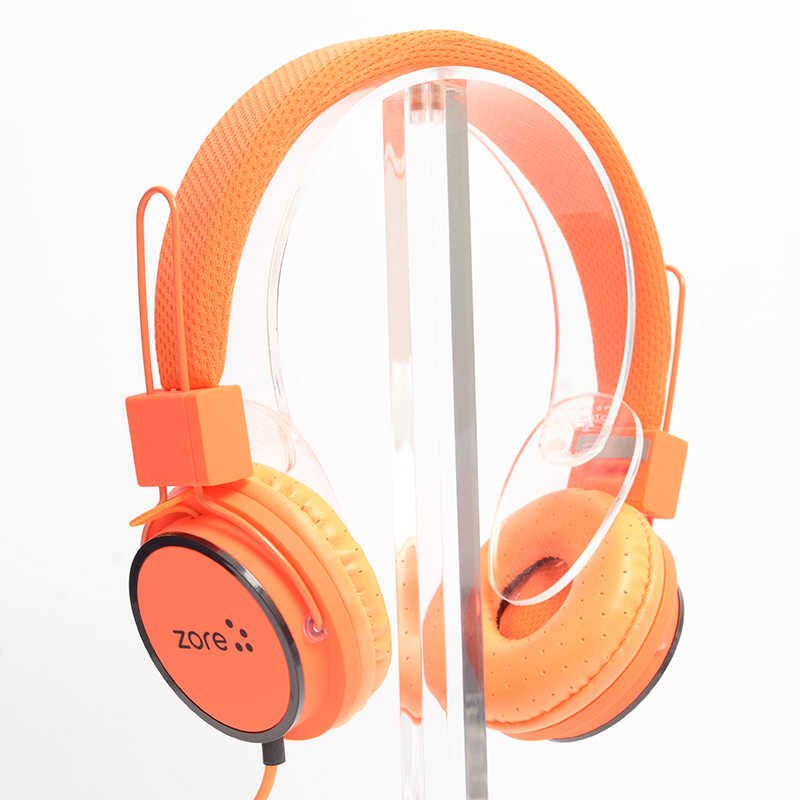 Hafif Portatif Kolayca Katlanıp Taşınabilir Dizayn Kulaklık (Y-6338 MP3 3.5mm Kulaklık) Turuncu