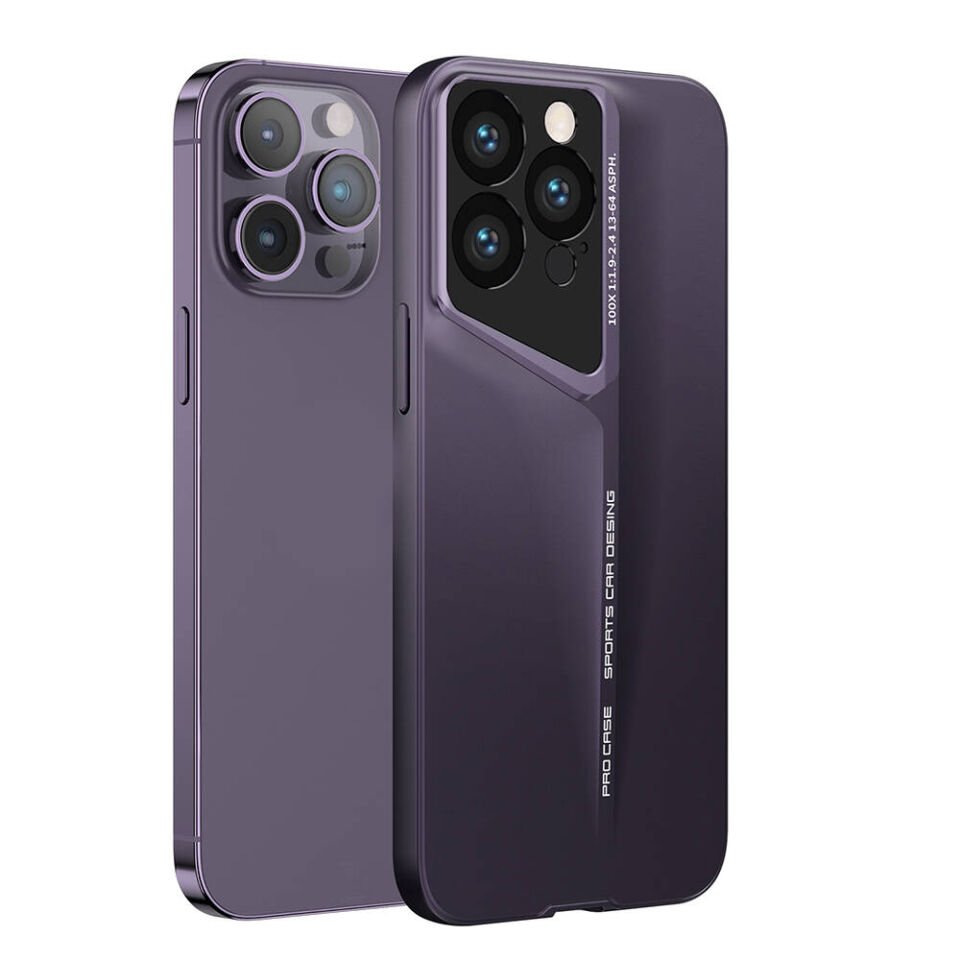 Apple iPhone 14 Pro Max Kılıf Ultra İnce Kamera Korumalı Sert Rubber Kapak (Procase) Siyah