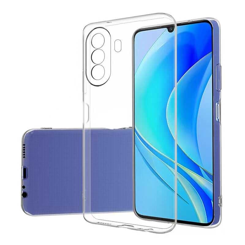 Huawei Nova Y70 Şeffaf Kılıf Yumuşak İnce Tasarımlı Kapak (SÜPER) Renksiz