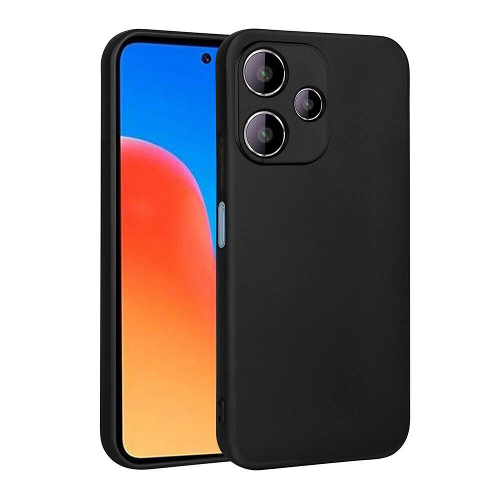 Xiaomi Redmi 12 5G Kılıf Yumuşak Dokulu Soft İnce Mat Silikon Kapak (PREMİER) Siyah