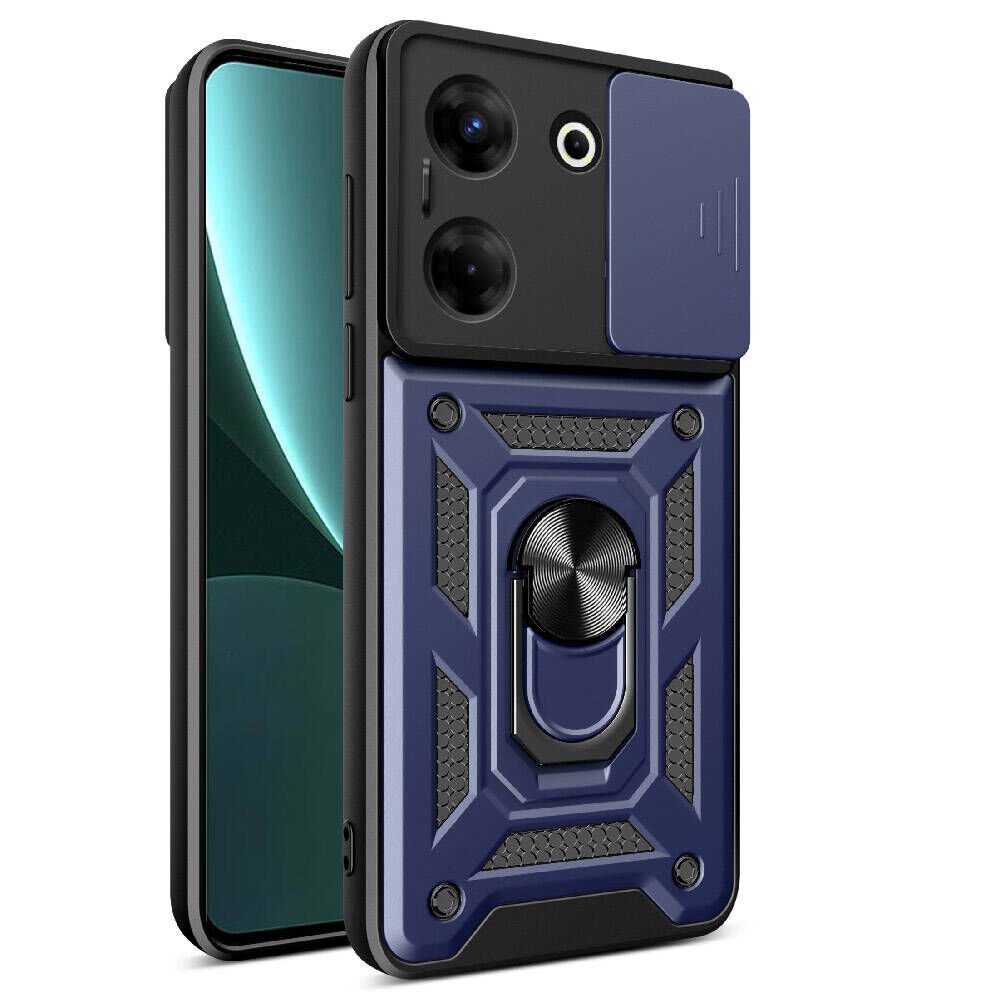 Tecno Camon 20 Pro 5G Kılıf Magnetik Standlı Kamera Korumalı HEPTEKİLETİŞİM Sürgülü Vega Kapak