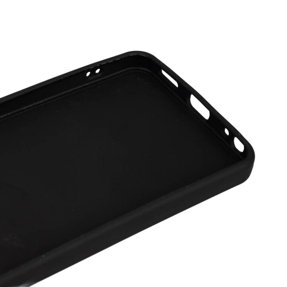 Realme 12 Lite Kılıf Kamera Korumalı Esnek Renkli Silikon Kapak (Biye) Siyah