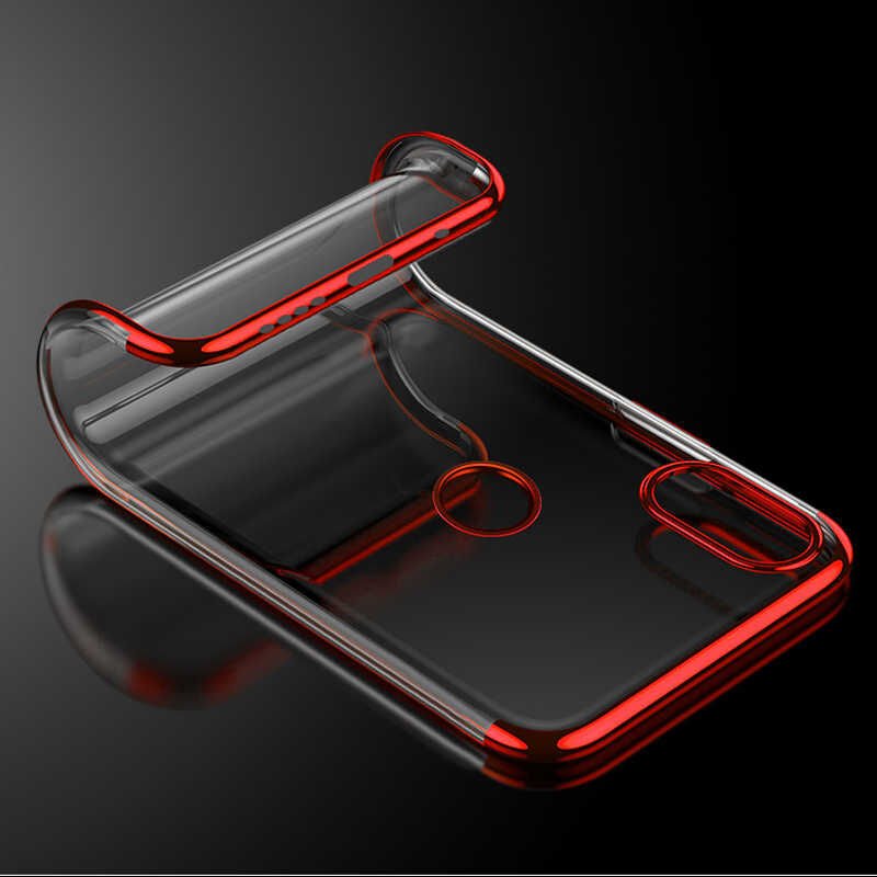 Xiaomi Mi 8 Kılıf Zore Dört Köşeli Lazer Silikon Kapak