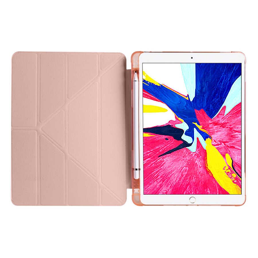 Apple iPad Pro 10.5 (7.Nesil) Kılıf HEPTEKİLETİŞİM Tri Folding Kalem Bölmeli Standlı Kılıf