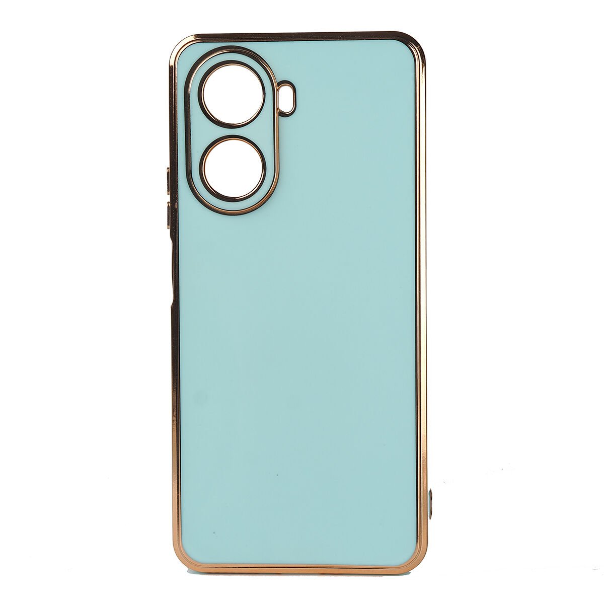 Huawei Nova 10 SE Kılıf Parlak Kenarlı Altın Işlemeli Kamera Korumalı Kapak (BARK) Rose Gold