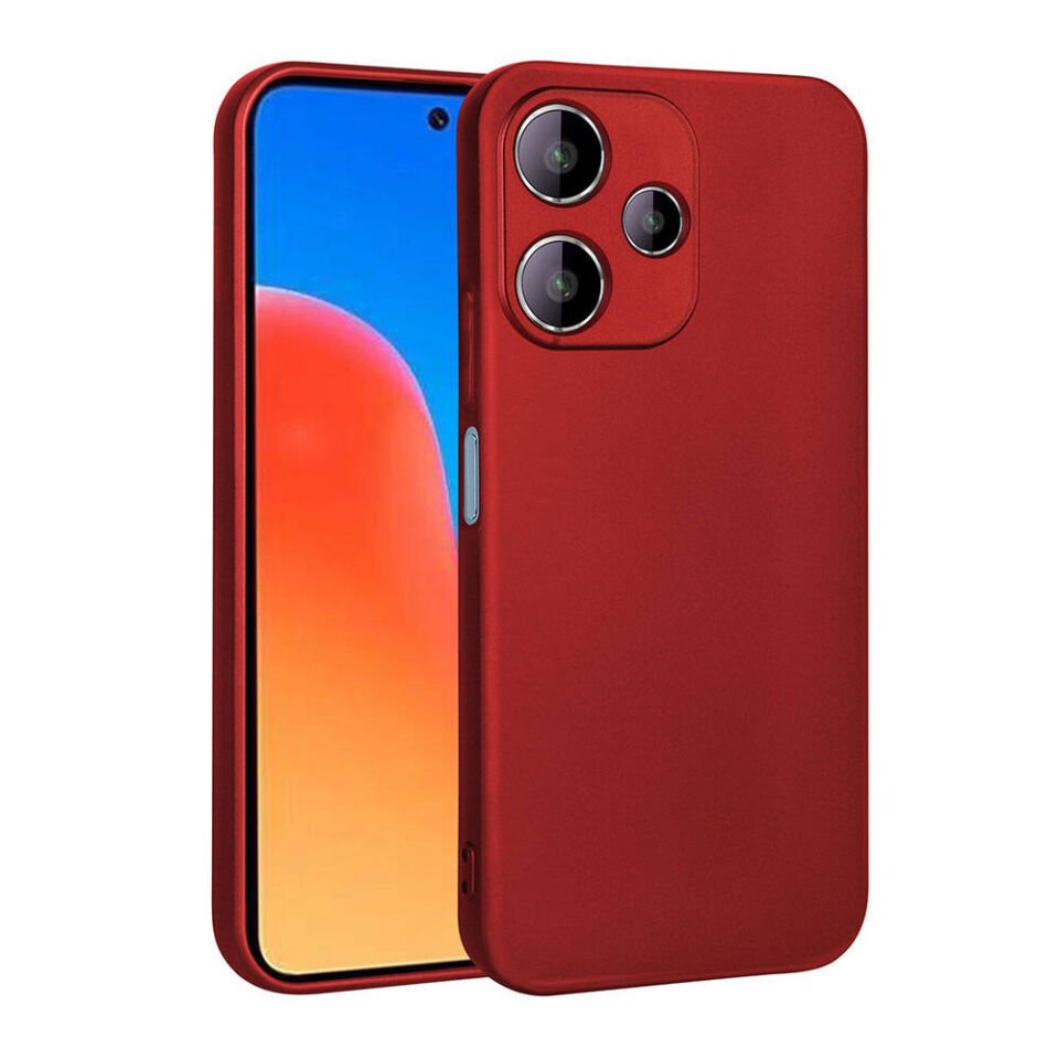 Xiaomi Redmi 12 5G Kılıf Yumuşak Dokulu Soft İnce Mat Silikon Kapak (PREMİER) Saks Mavi