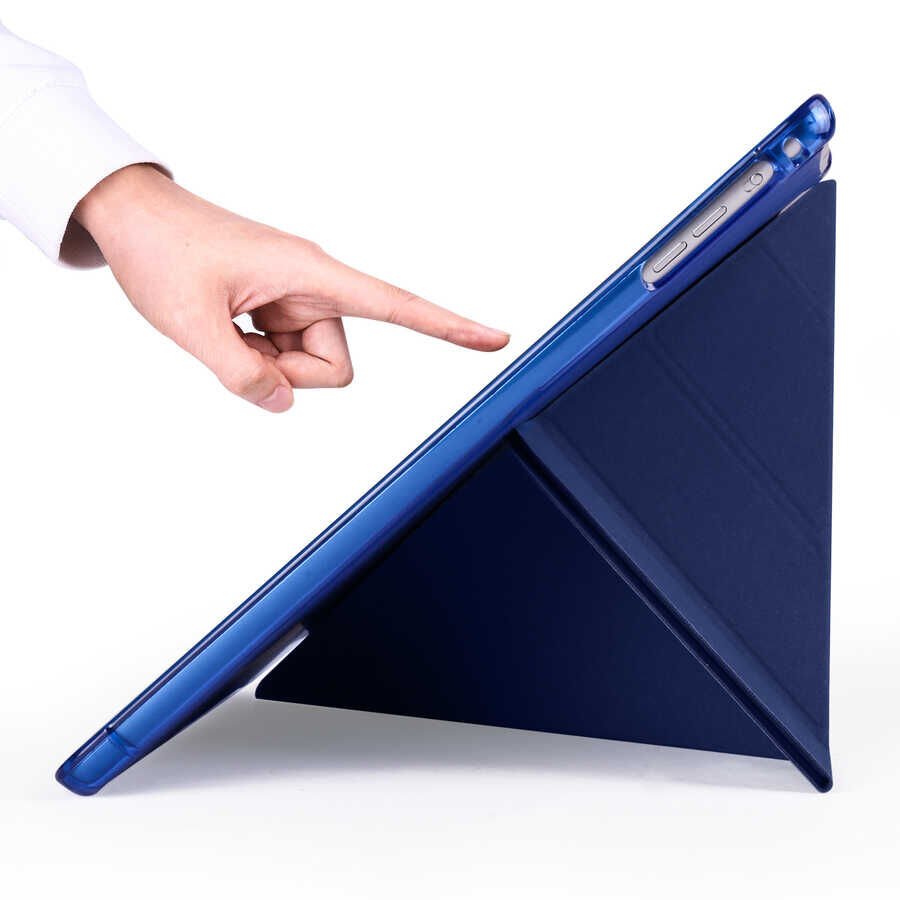 Apple iPad 9.7 2017 (5.Nesil) Kılıf HEPTEKİLETİŞİM Tri Folding Kalem Bölmeli Standlı Kılıf