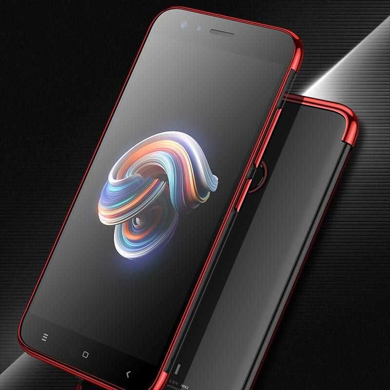 Xiaomi Mi 5x Kılıf Zore Dört Köşeli Lazer Silikon Kapak
