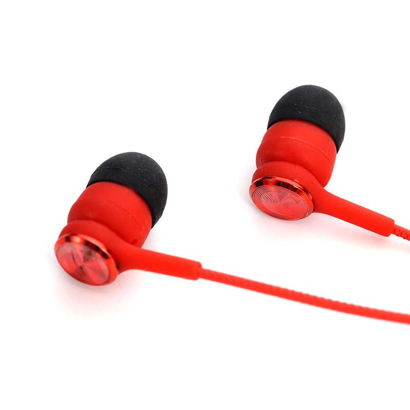 Yüksek Kalite ve Ses Performanslı Kulaklık (ER03 3.5mm Kulaklık) Kırmızı