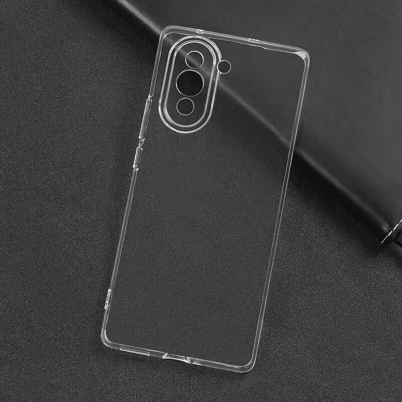Huawei Nova 10 Şeffaf Kılıf Yumuşak İnce Tasarımlı Kapak (SÜPER) Renksiz