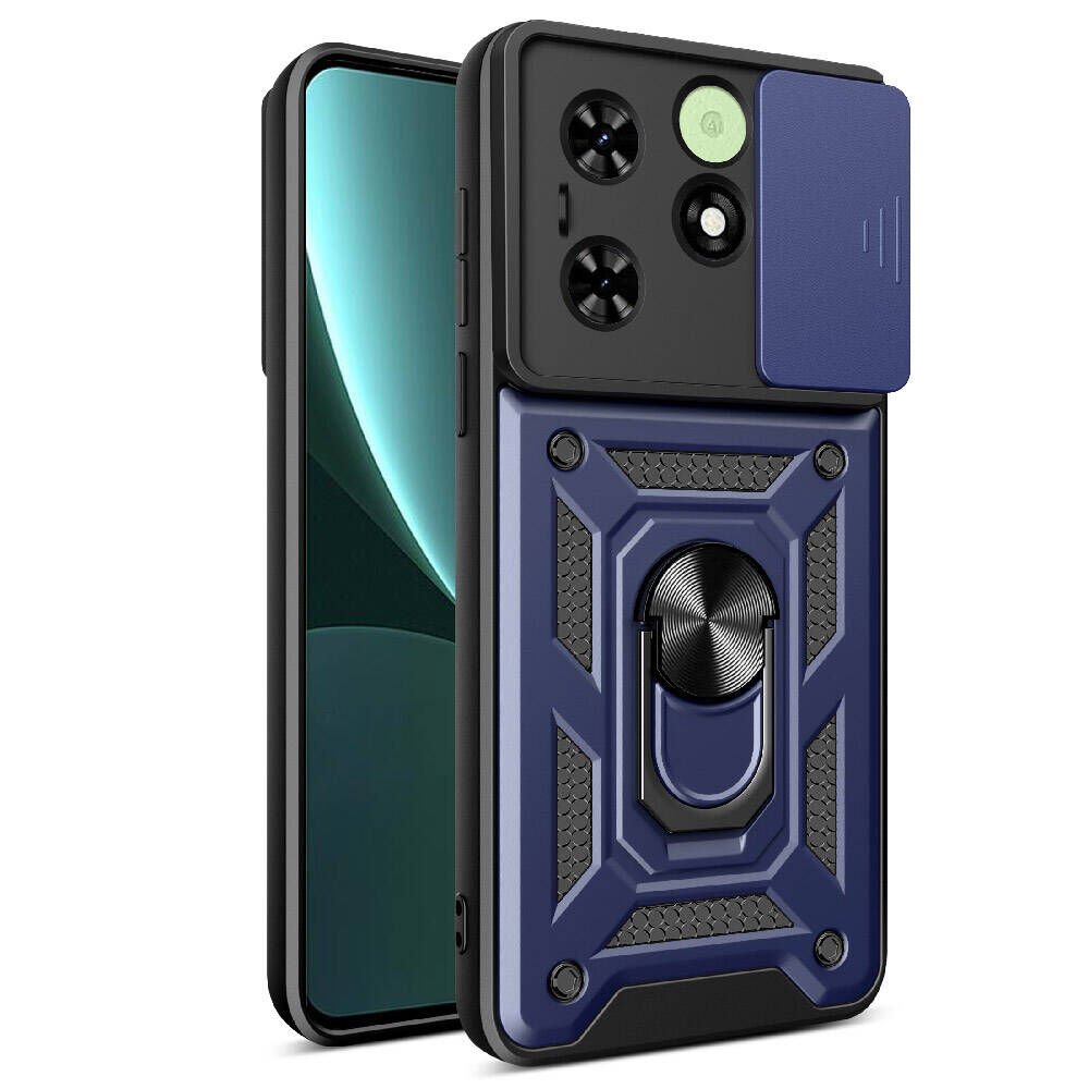 Tecno Spark 20C Kılıf Magnetik Standlı Kamera Korumalı HEPTEKİLETİŞİM Sürgülü Vega Kapak